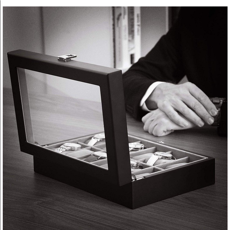Watch Display Case Leather Travel Case